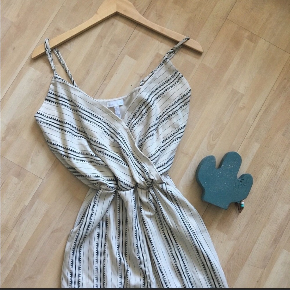 Leith striped jump suit